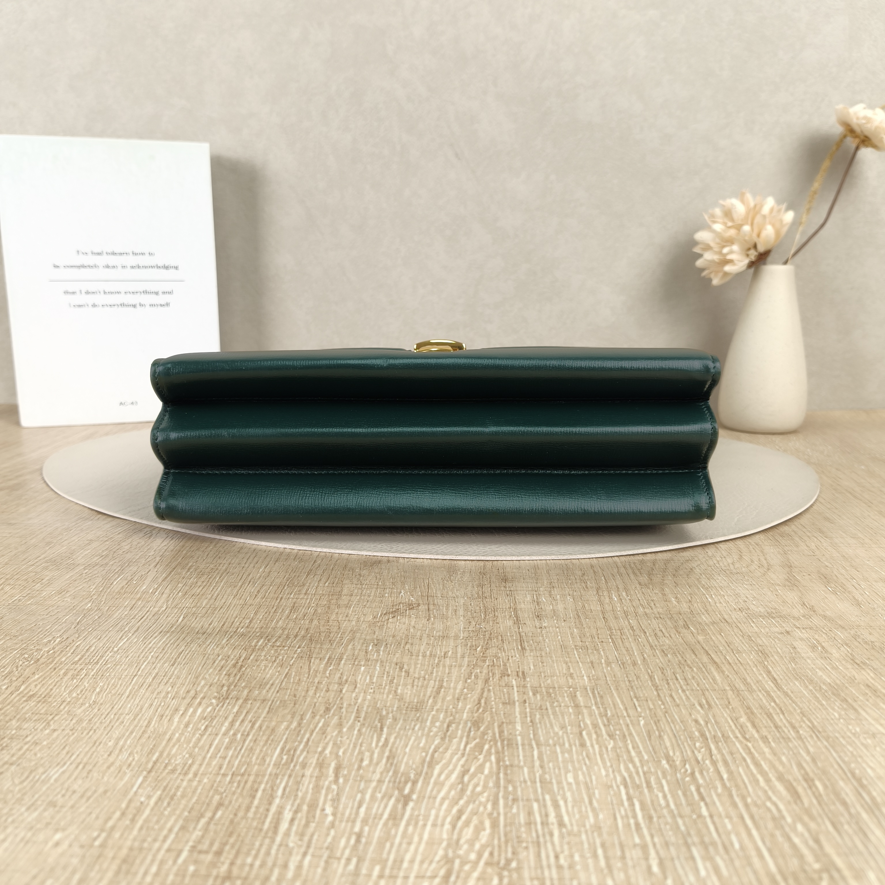 GUCCI Shoulder Bag Sylvie Edition Green CC alfskin Small26 × 8.5 × 19.5 cm — cover view 5 of 8
