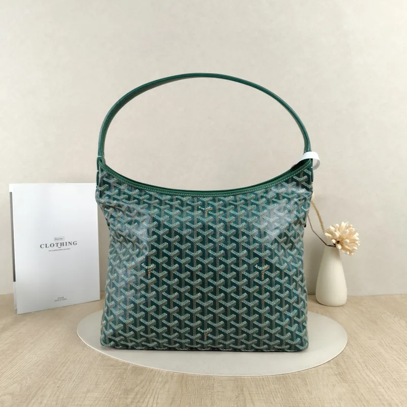 GOYARD Shoulder Bag Boheme Hobo​Green PVC Small43 × 14 × 27 cm
