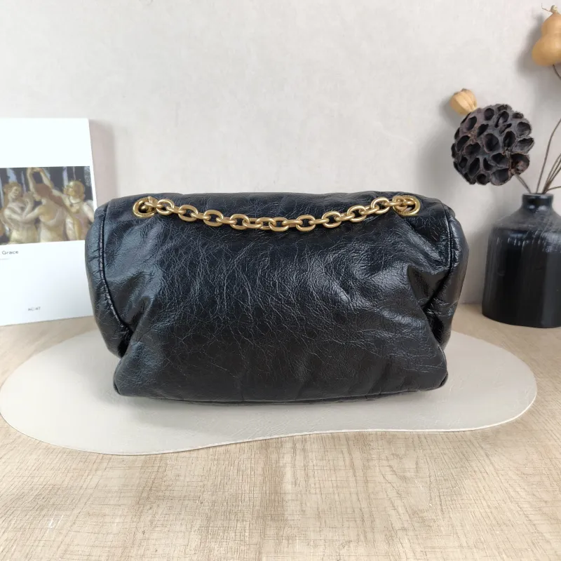 BALENCIAGA Shoulder Bag MONACO PLUS Black Calfskin Small 28 × 9 × 19 cm — cover view 2 of 6