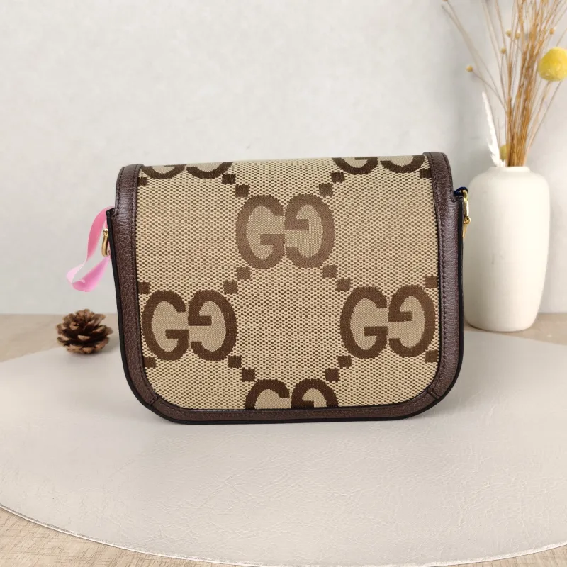 GUCCI Crossbody Bag Horsebit 1955 Horsebit Small Canvas 20.5 × 5 × 14.5 cm — cover view 3 of 5