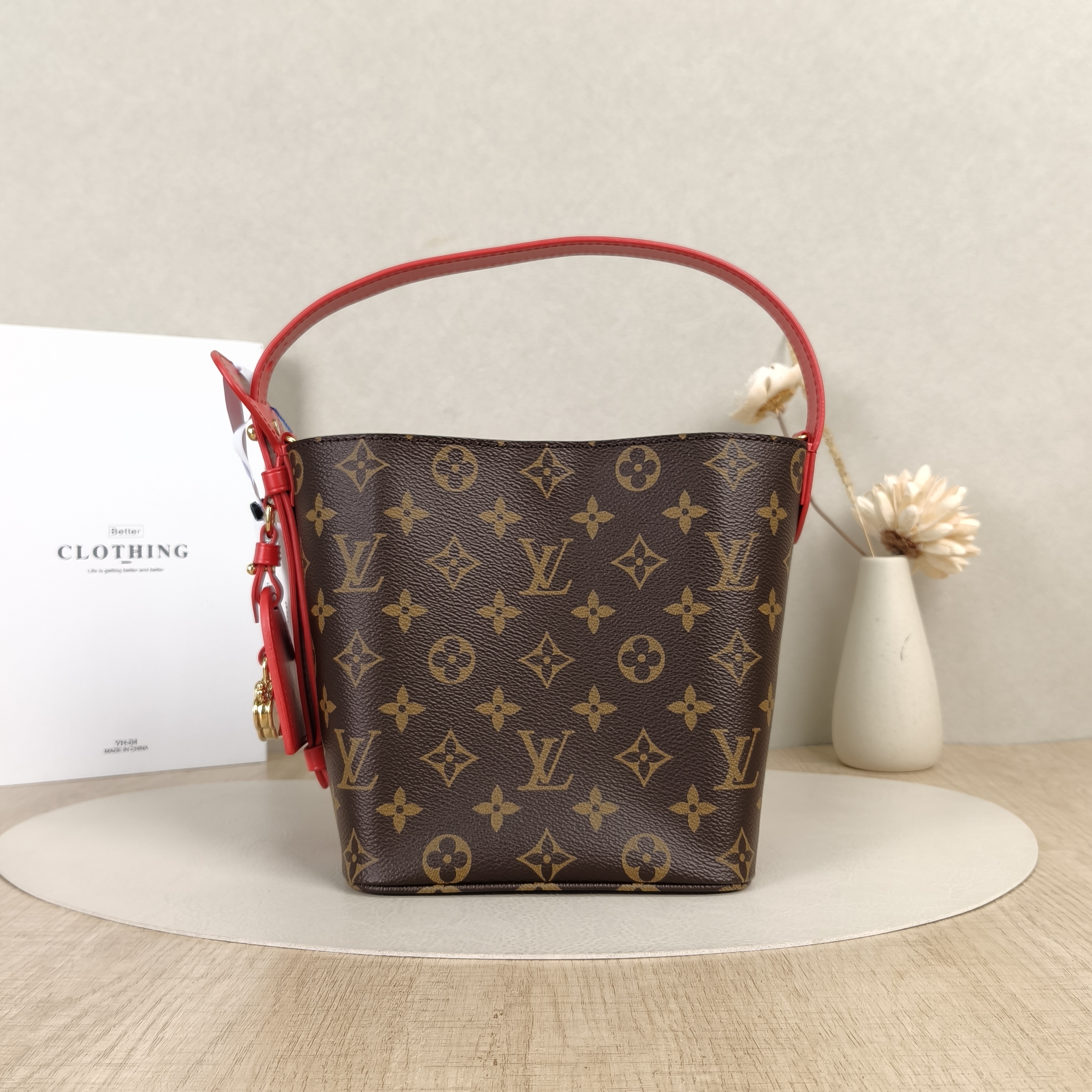 Louis Vuitton Top Handle Bag ALL IN BB Monogram Red PVCBB16 × 12 × 18 cm — cover view 4 of 9