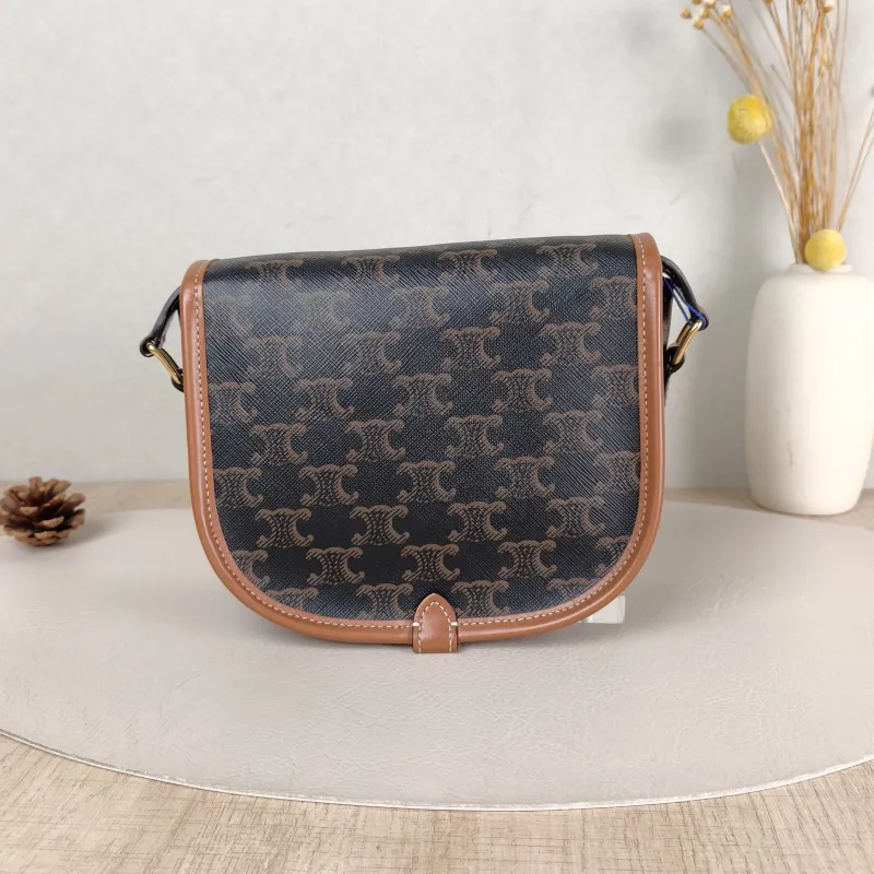 CELINE Crossbody Bag FOLCO Monogram PVC Medium 18.5 × 8 × 17 cm — cover view 3 of 6
