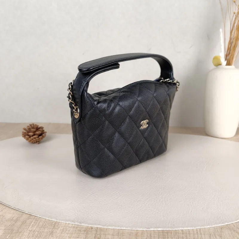 Chanel Crossbody Bag Crossbody Bag Black Grained Calfskin One Size21.5 × 7.5 × 19 cm — cover view 5 of 5