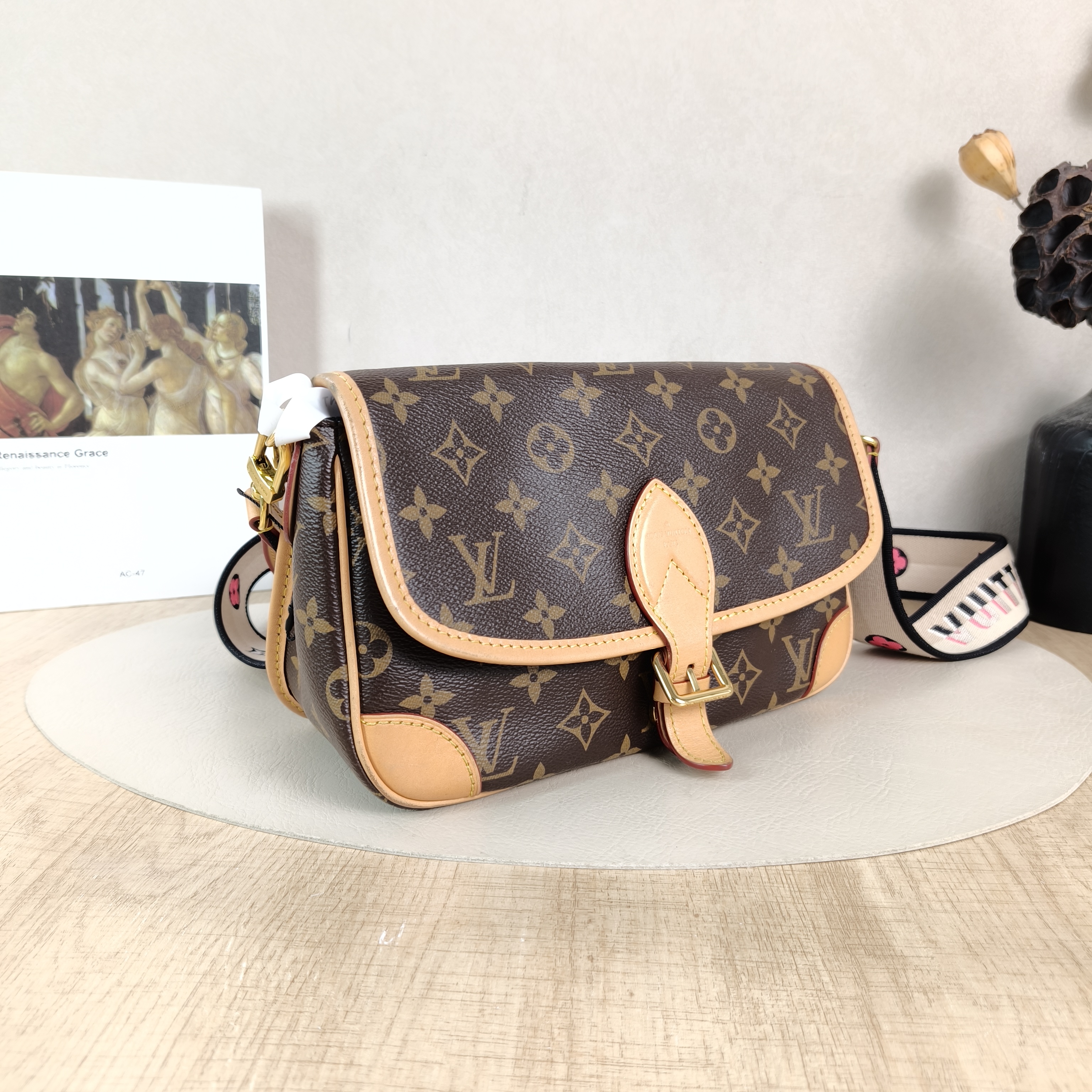 Louis Vuitton Crossbody Bag Diane Baguette Bag Shoulder Strap PVC Small24 × 9 × 15 cm — cover view 2 of 5