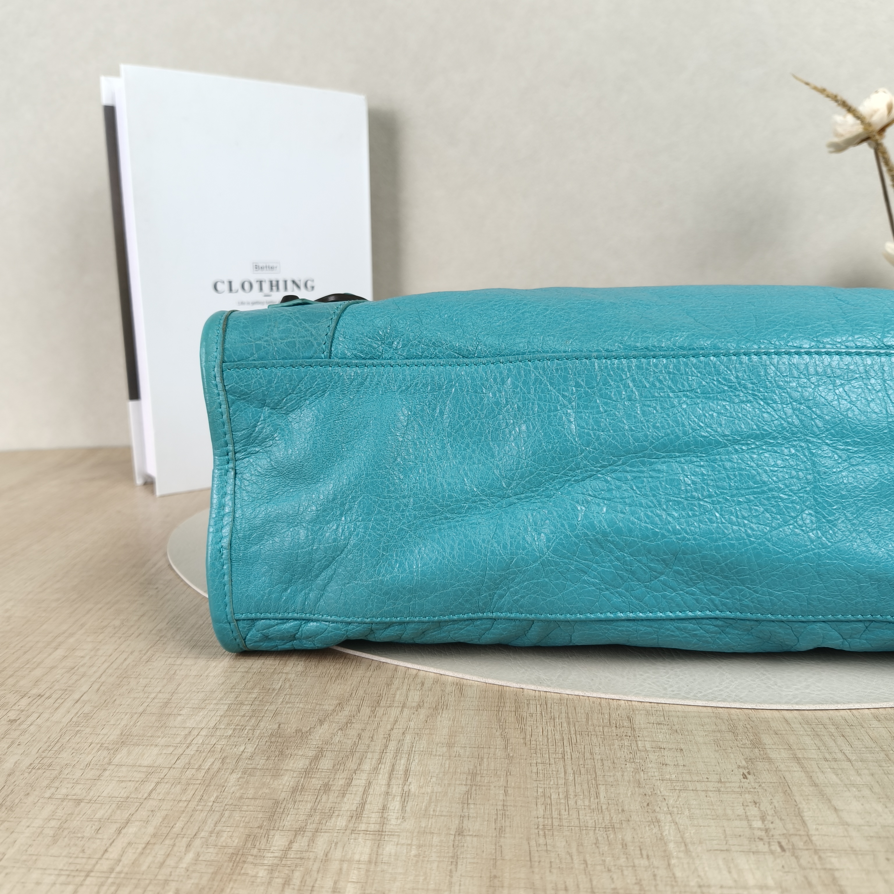 BALENCIAGA neoclassic Blue Lambskin · 36.5 × 12 × 24 cm — cover view 6 of 8