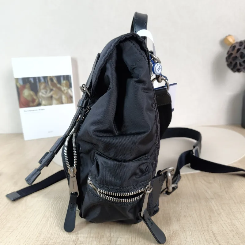 BURBERRY Backpack Backpack Black Nylon One Size 17 × 10 × 26 cm — detail view 11 of 11