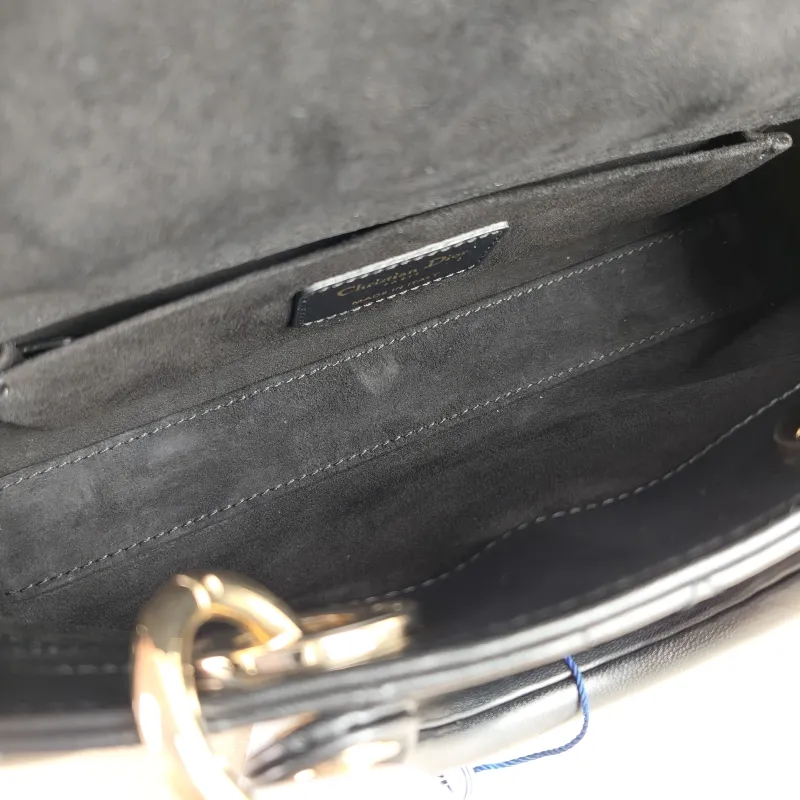 DIOR Top Handle Bag Lady D-Joy Black Lambskin Small 22 × 6 × 11 cm — detail view 9 of 11