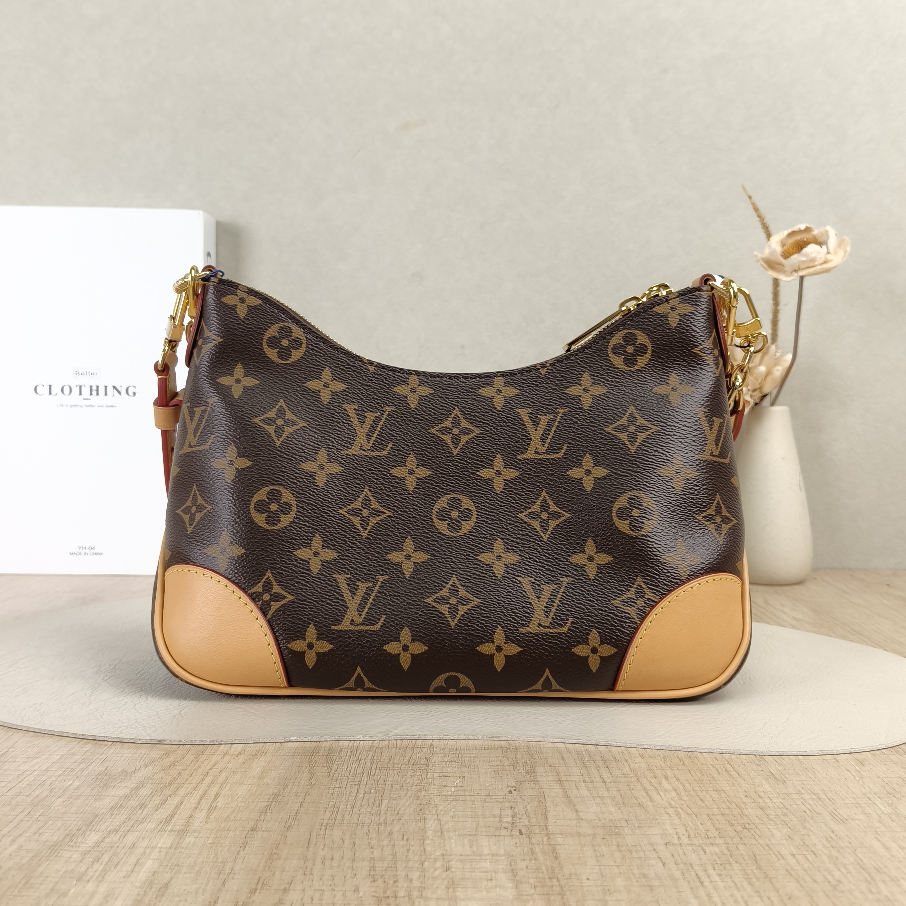 Louis Vuitton Crossbody Bag Boulogne PVC Small26 × 9.5 × 16 cm