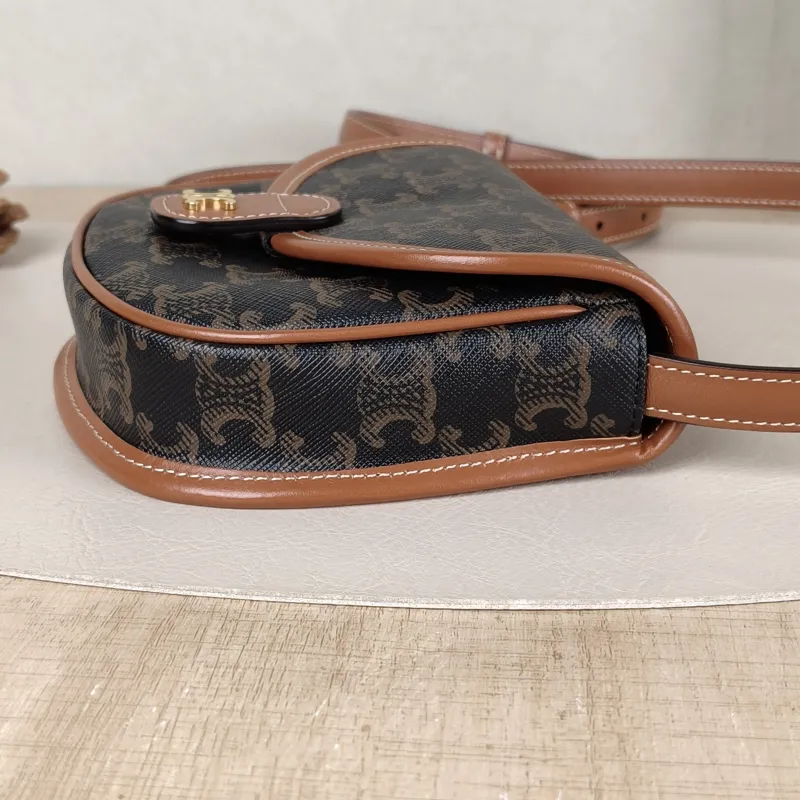 CELINE Crossbody Bag BESACE Monogram PV Cmini15 × 4 × 11 cm — detail view 4 of 11