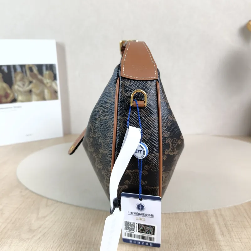CELINE Crossbody Bag TEEN LULU hobo Monogram PVC Small 21 × 5 × 24 cm — detail view 8 of 12