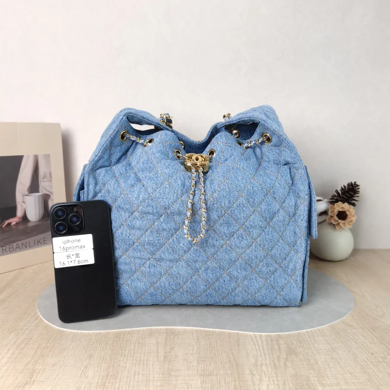 Chanel Shoulder Bag 25Bag Blue Medium 30 × 15 × 40 cm — cover view 2 of 6