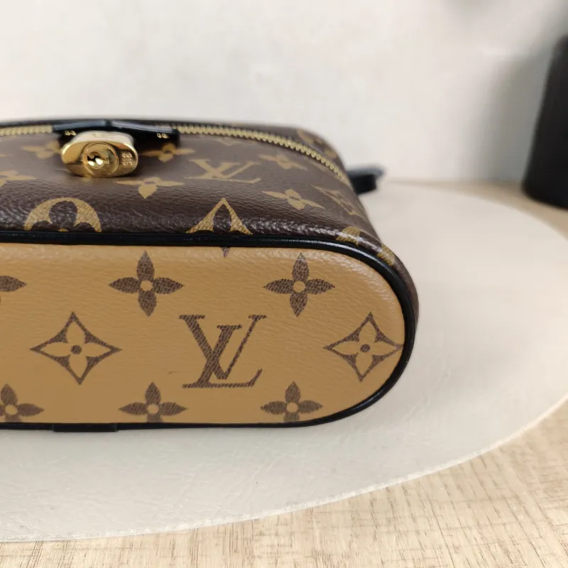 Louis Vuitton Shoulder Bag VANITY POUCH Cosmetic Bag Monogram PVC One Size 19 × 6.5 × 11.5 cm — detail view 8 of 10