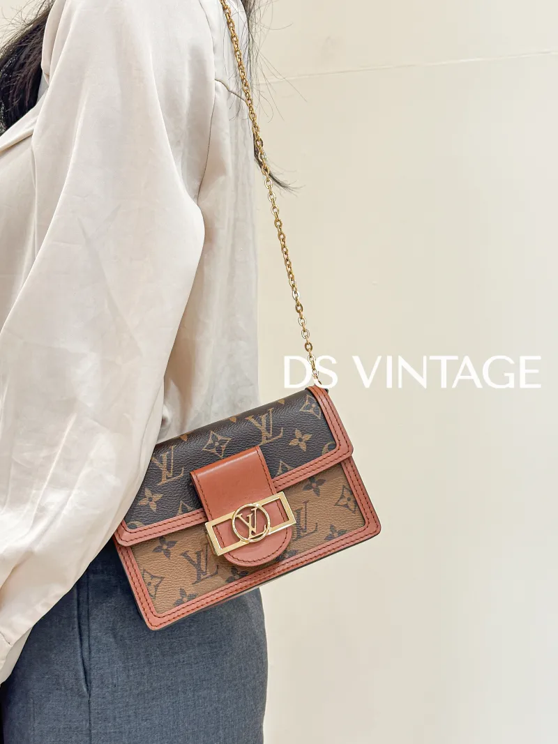 Louis Vuitton Crossbody Bag Dauphine Woc Woc Monogram PVC Mini 18.5 × 5 × 12 cm — on-model view 3 of 4