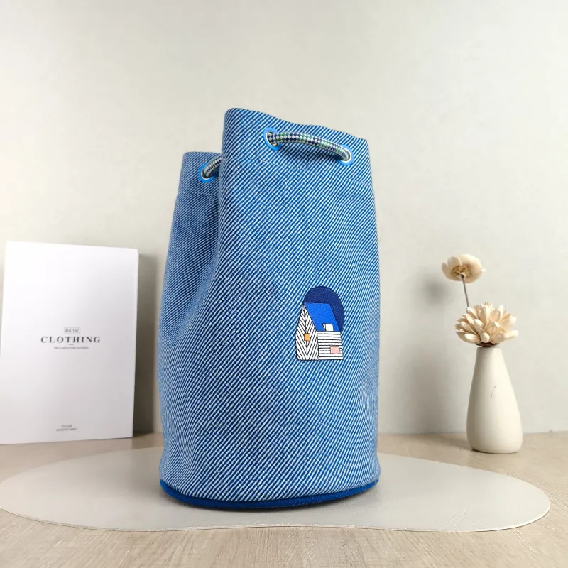 Hermès Backpack Backpack Blue One Size 20 × 20 × 33 cm — cover view 3 of 4