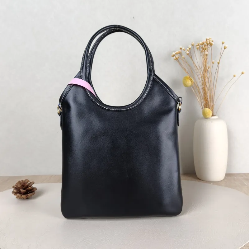 Miumiu Shoulder Bag IVY Tote Shopping Tote Black CC alfskin Mini 20*24 — cover view 3 of 5