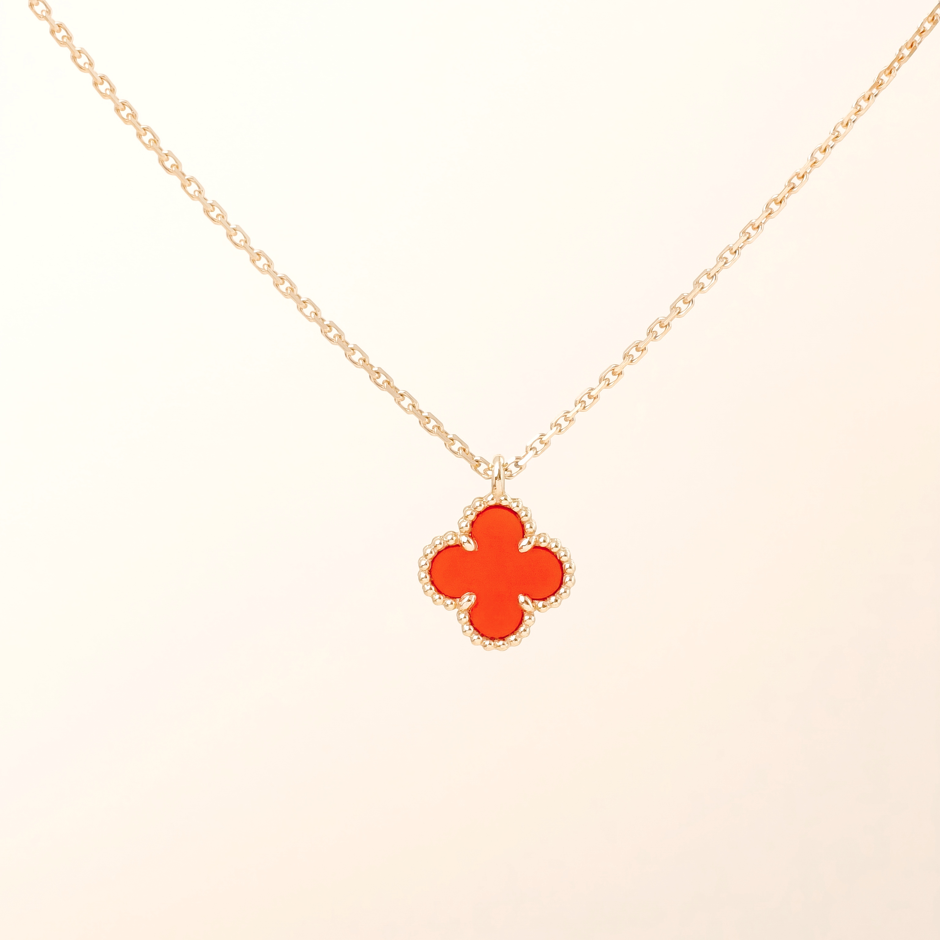 Van Cleef & Arpels Necklace Alhambra 18KR ose Gold Sweet Mini40cm