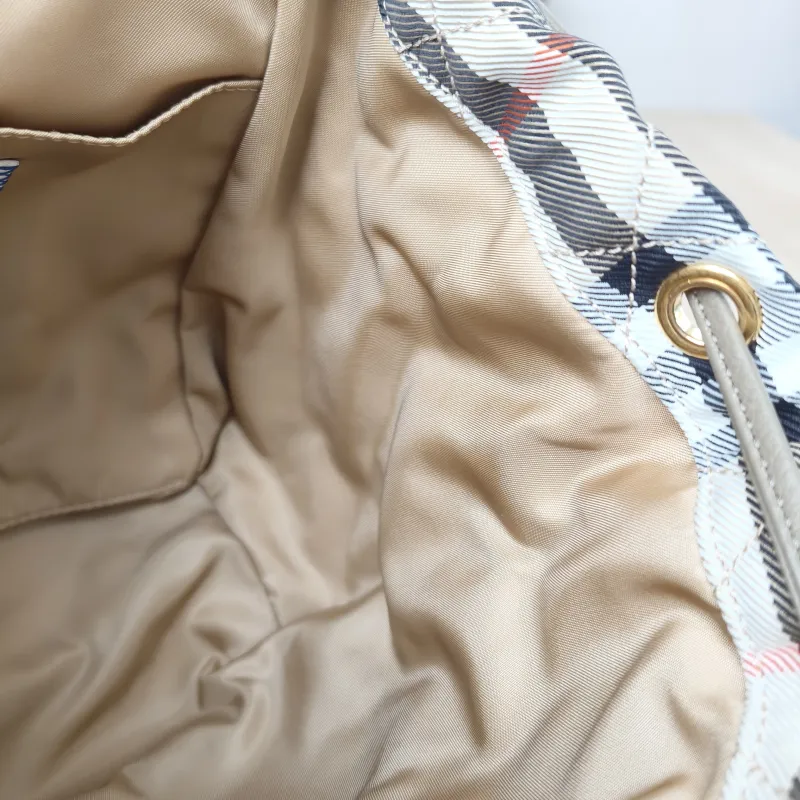 BURBERRY Backpack Backpack Colorblock Canvas One Size 18 × 12 × 22 cm — detail view 13 of 13