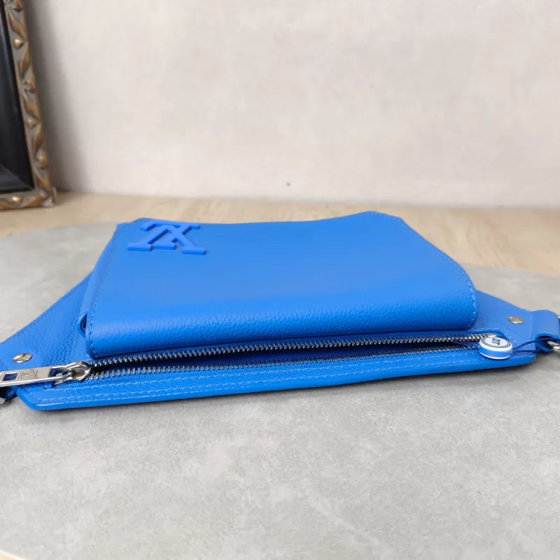 Louis Vuitton Belt Bag Takeoff Sling Belt Bag Blue Calfskin One Size30 × 3 × 16 cm — detail view 1 of 14
