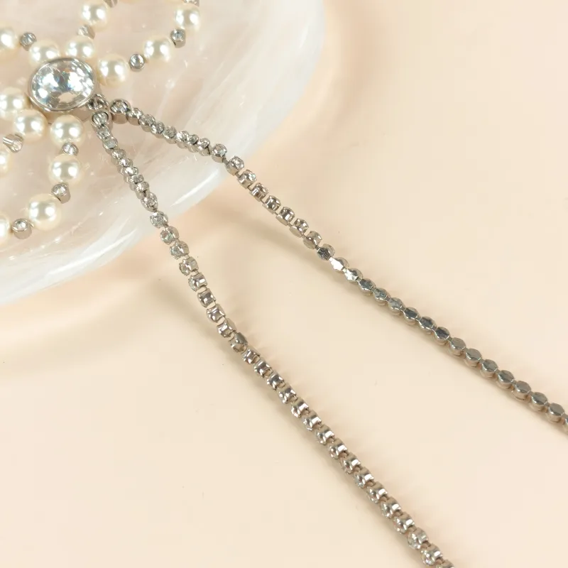 Chanel Necklace Necklace White Pearl One Size 49cm โ cover view 3 of 8