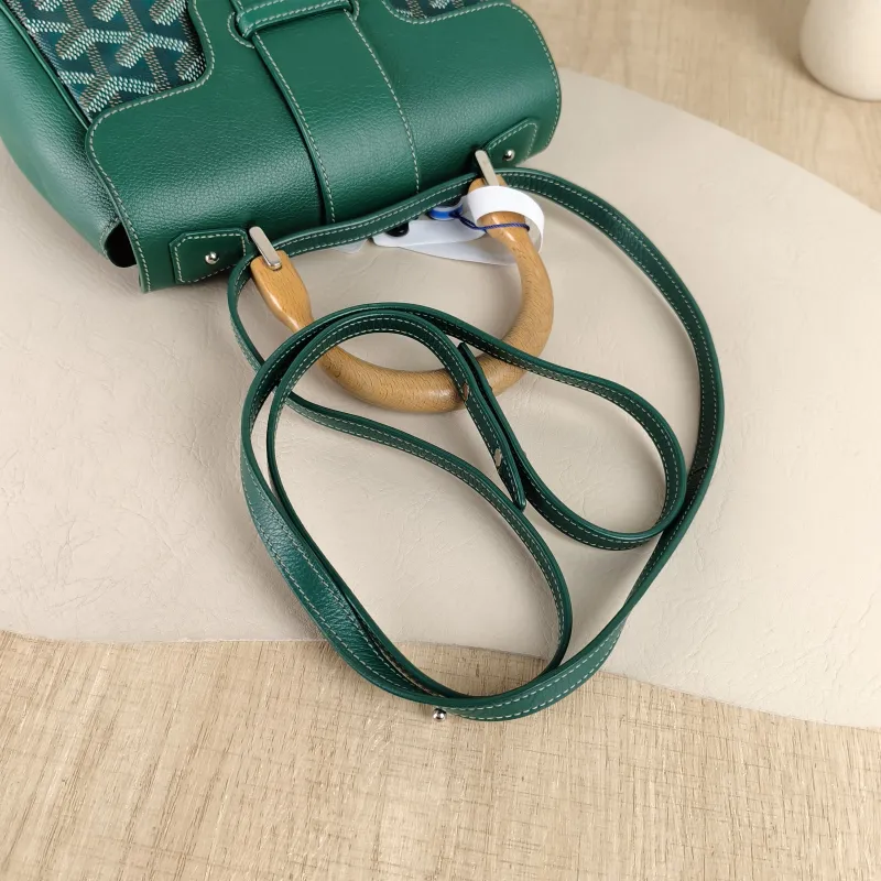GOYARD Crossbody Bag Saïgon Green PV Cmini20 × 7.5 × 15 cm — detail view 10 of 10