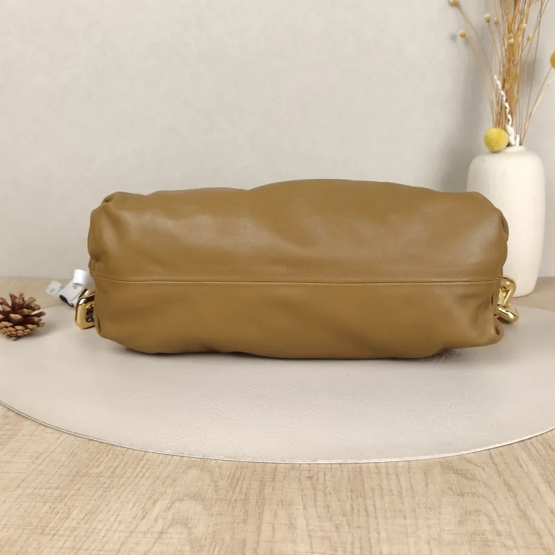 Bottega Veneta Shoulder Bag The Chain Pouch Brown Calfskin One Size31 × 12 × 16 cm — cover view 7 of 9