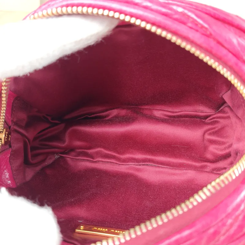 Miumiu Shoulder Bag Camera Bag Red Waxed Leather 16 × 6 × 10 cm — detail view 5 of 11