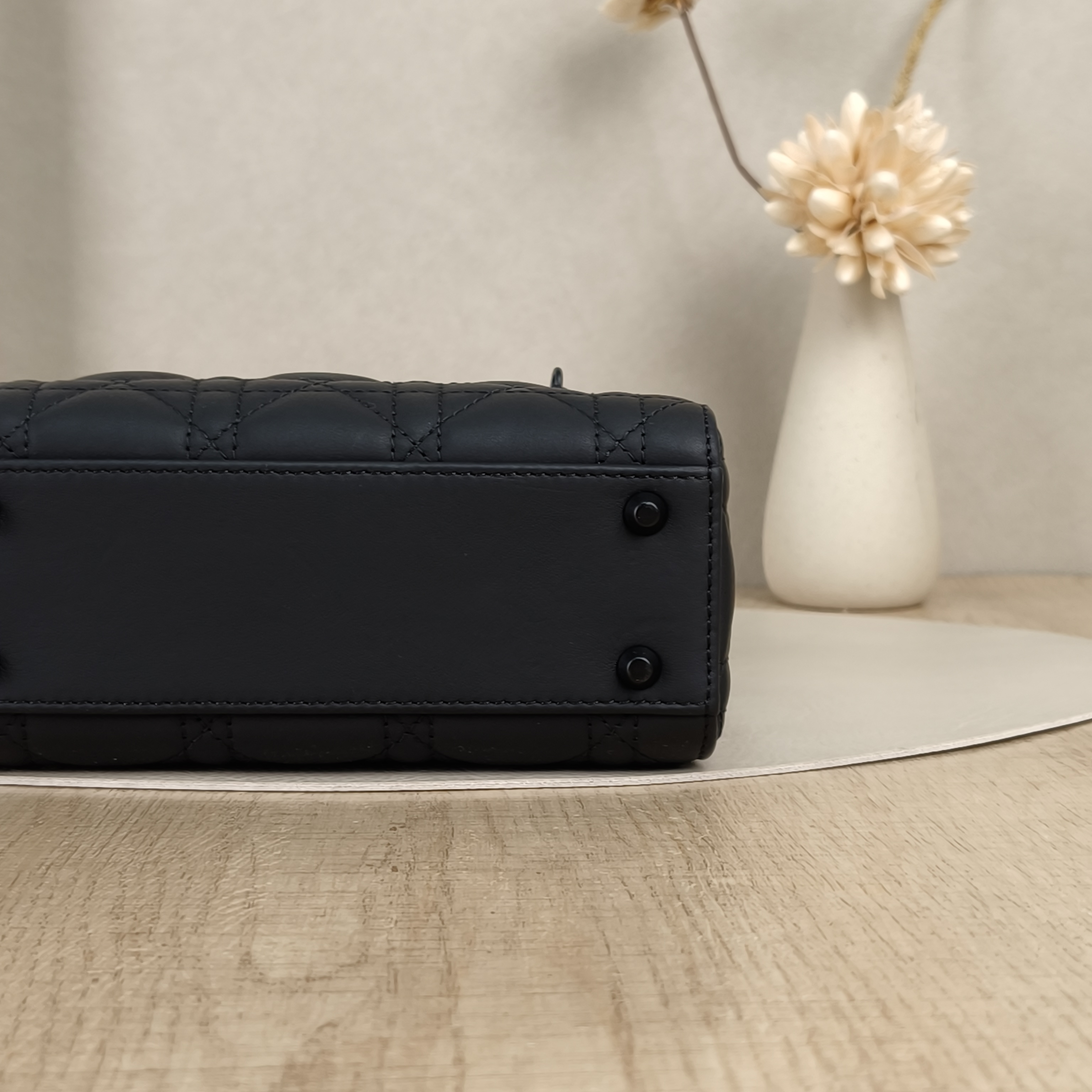 DIOR Crossbody Bag Lady Lady Dior Bag Black Lambskinmini17 × 7 × 15 cm — cover view 9 of 9