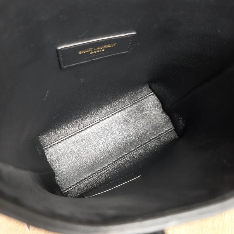 SAINT LAURENT Shoulder Bag SHOPPING Shopping Tote Black Calfskin Mini 18 × 8 × 17 cm — detail view 9 of 10