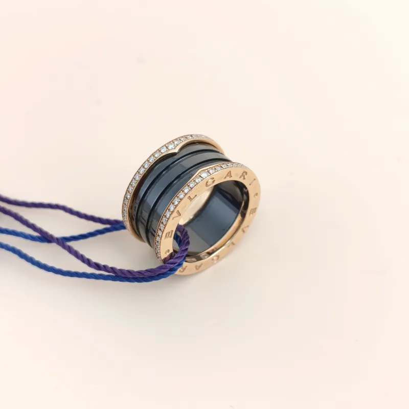 Bvlgari Ring B.ZERO1Collection Ring Rose Gold 18KR ose Gold Diamond One Size55