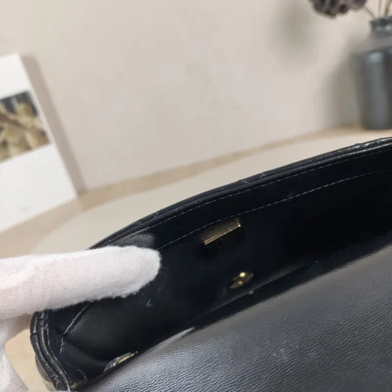 Chanel Crossbody Bag 24b Black Lambskin Mini 19 × 8.5 × 14 cm — detail view 1 of 13
