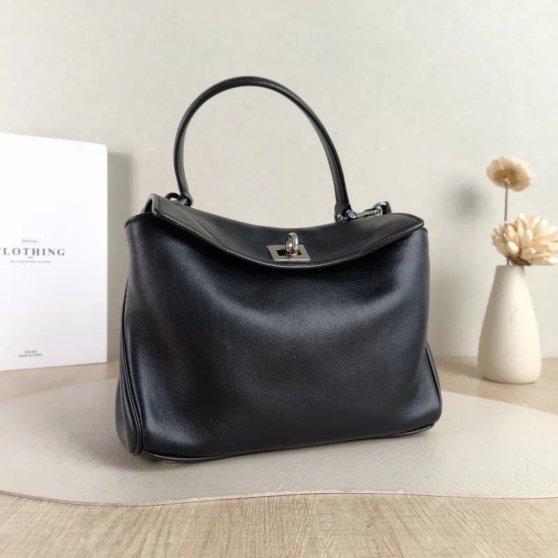 BALENCIAGA Crossbody Bag RODEO Black Calfskin Mini 23 × 10 × 17 cm — cover view 2 of 5