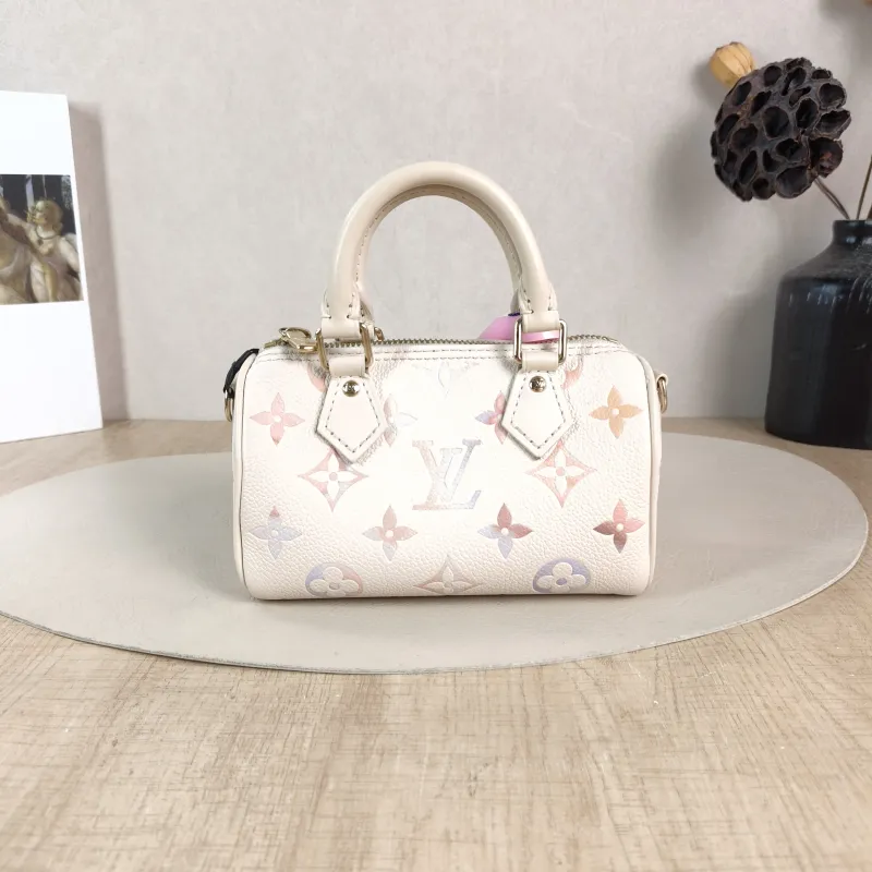 Louis Vuitton Crossbody Bag Speedy Nano Calfskin nano 16 × 7.5 × 10 cm