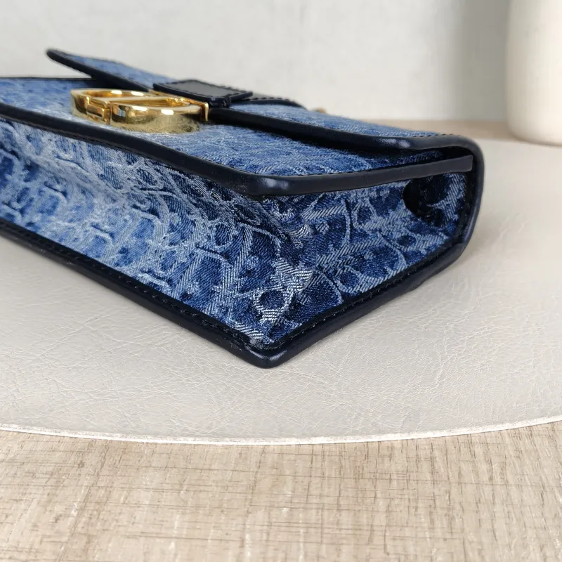 DIOR Crossbody Bag 30 Montaigne East-West 30 Blue Small 21 × 6 × 12 cm — detail view 10 of 15