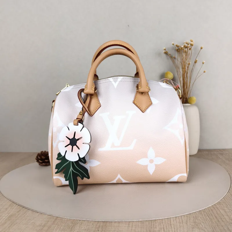 Louis Vuitton Top Handle Bag Speedy25 PVC One Size 25 × 15 × 19 cm
