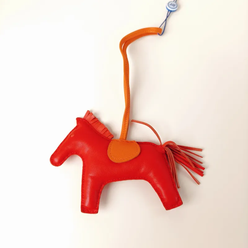 Hermès Charm Rodeo Charm Colorblock Lambskin One Size