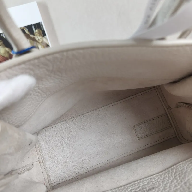 SAINT LAURENT Top Handle Bag SAC DE JOUR White Calfskinnano22 × 11 × 17.5 cm — detail view 8 of 12