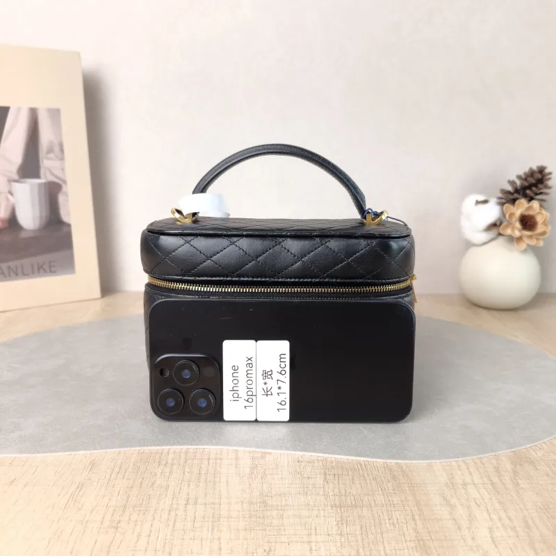 SAINT LAURENT Shoulder Bag Gaby Cosmetic Bag Black Calfskin Medium 18 × 6.5 × 11 cm — cover view 5 of 5