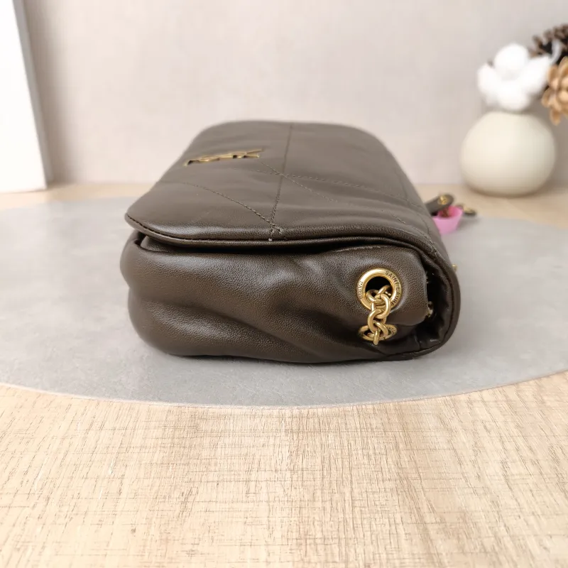 SAINT LAURENT Crossbody Bag Jamie 4.3 Chain Bag Green Lambskin Mini 20 × 7 × 12 cm — detail view 4 of 11