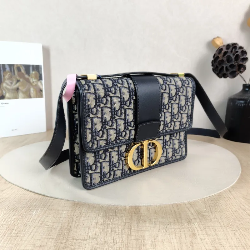 DIOR Crossbody Bag 30Montaigne 30 Edition Canvas Medium 24 × 8 × 17 cm — cover view 4 of 5