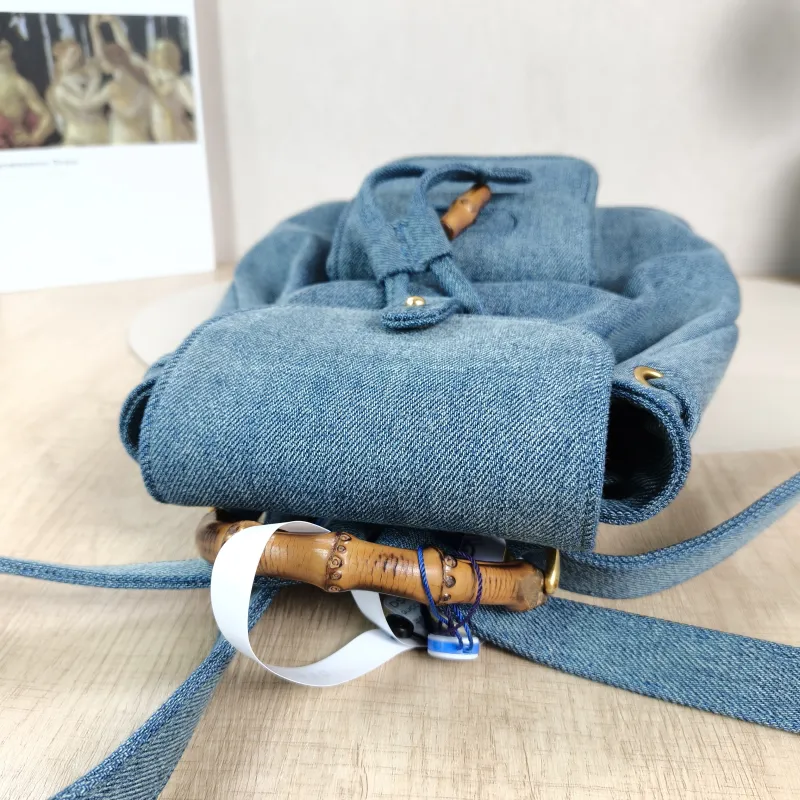 GUCCI Backpack Backpack Blue One Size22 × 8 × 25 cm — detail view 9 of 14