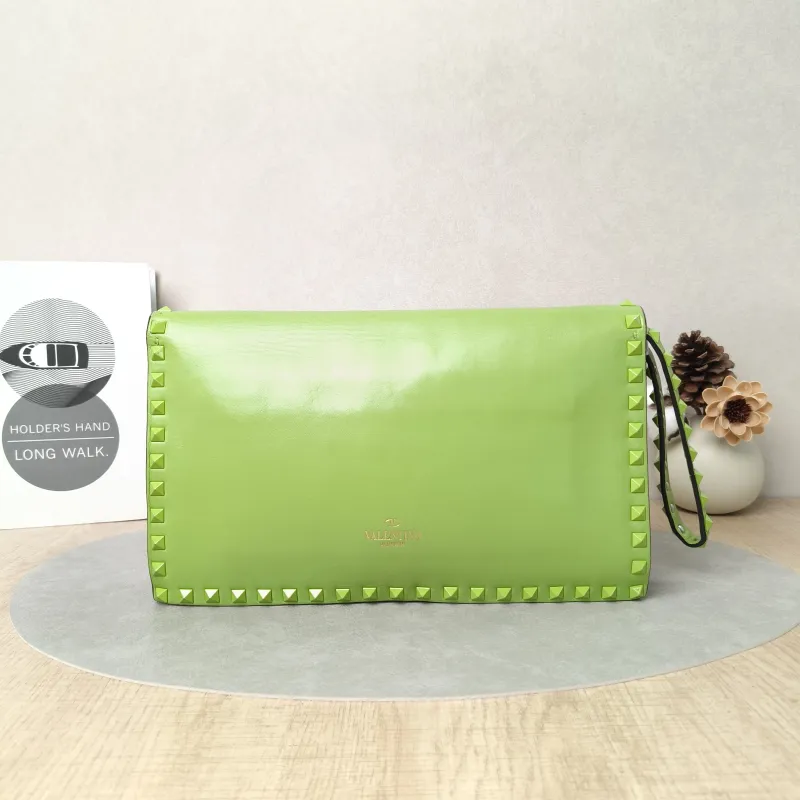 Valentino Clutch Clutch Colorblock Calfskin One Size28 × 2 × 17 cm