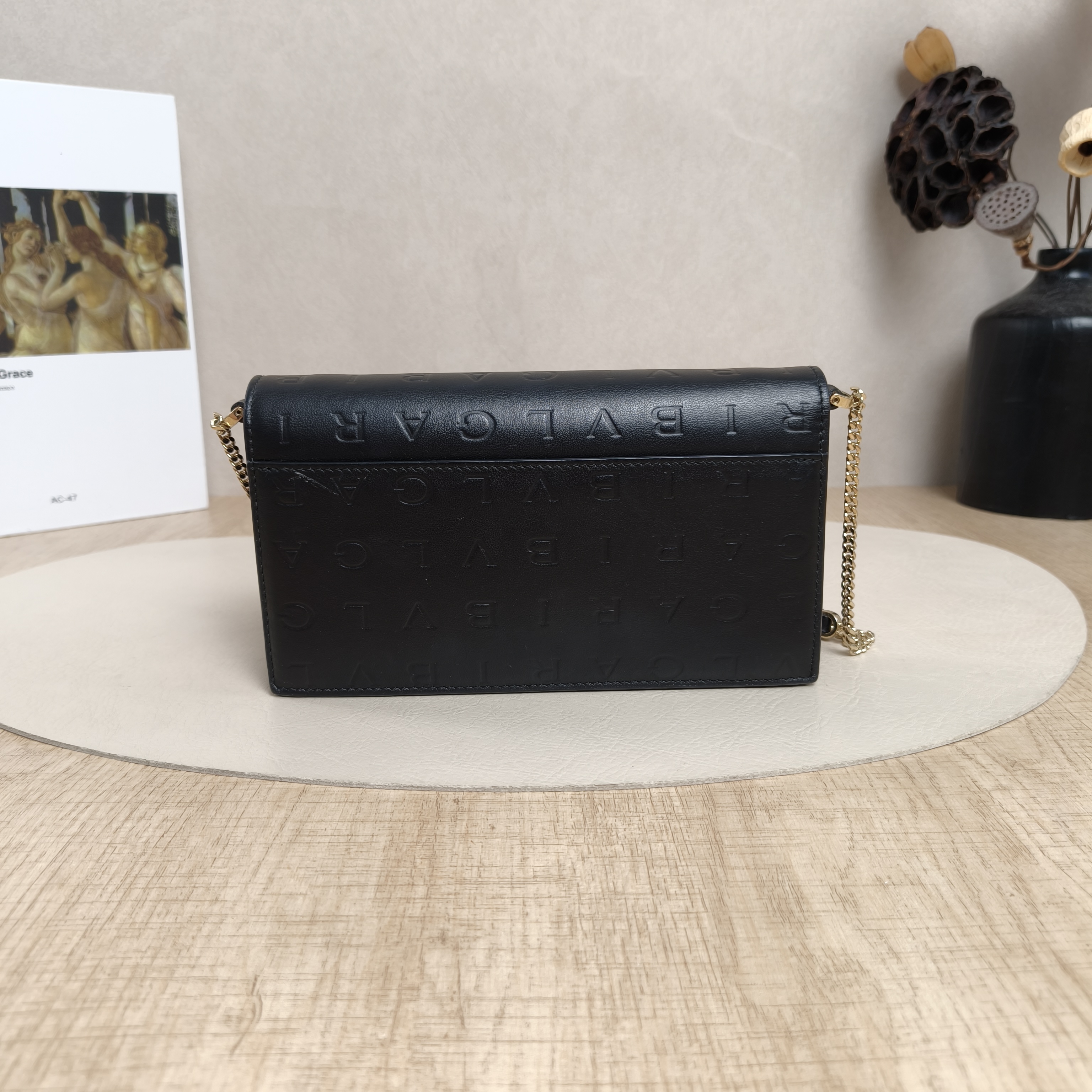 Bvlgari Shoulder Bag Collection Walletwoc Black Calfskin One Size19 × 4 × 11 cm — cover view 3 of 5