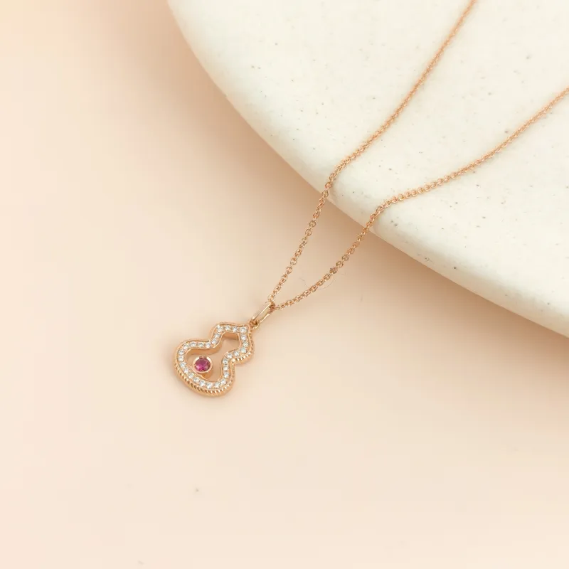 Qeelin Necklace Wulu Collection Necklace Rose Gold Diamond18KR ose Gold One Size 40cm — cover view 4 of 7