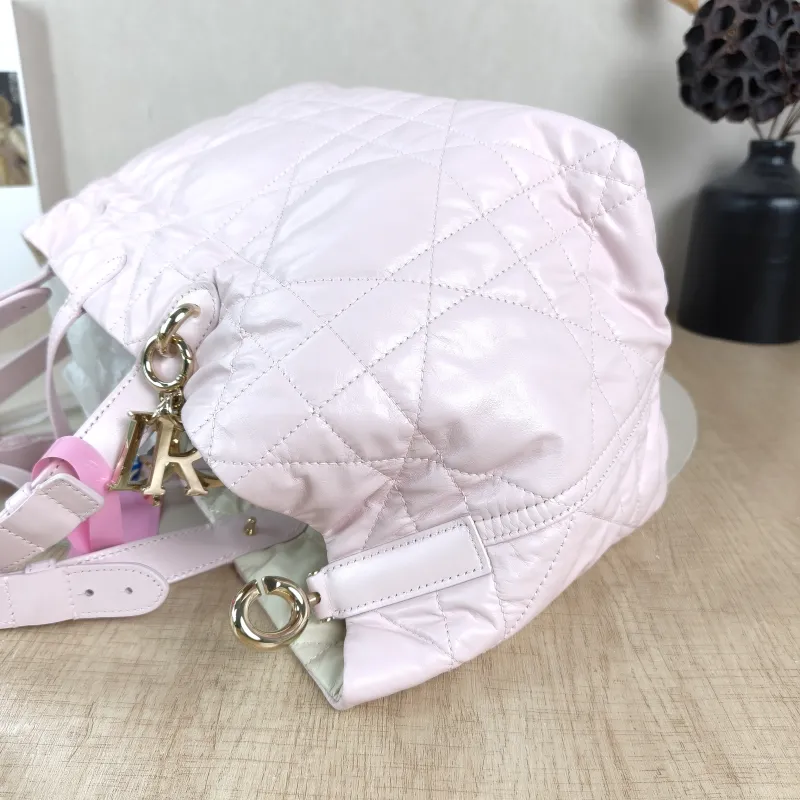 DIOR Top Handle Bag TOUJOURS Pink White Calfskin Medium28.5 × 17 × 21.5 cm — detail view 10 of 10