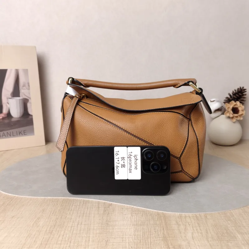 LOEWE Crossbody Bag Puzzle Caramel CC alfskin Small 24 × 10.5 × 16.5 cm — cover view 4 of 6