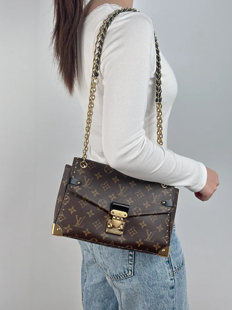 Louis Vuitton Shoulder Bag Trunkie Box Chain Bag Monogram PVC Large 27 × 8 × 16 cm — on-model view 1 of 2