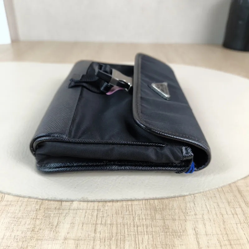 PRADA Crossbody Bag Messenger Bag Crossbody Bag Black Nylon One Size 11 × 3 × 13 cm — detail view 8 of 12