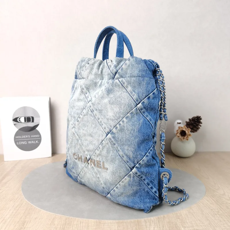 Chanel Backpack22Bag Backpack Blue Small29 × 8 × 34 cm — cover view 2 of 5