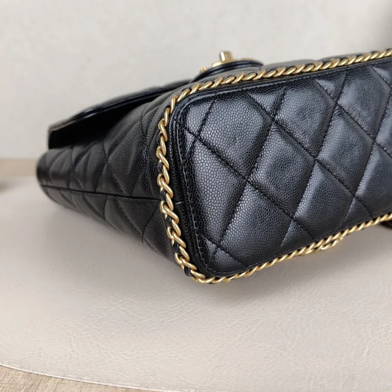 Chanel Backpackado Backpack Black Grained Calfskin One Size20 × 8 × 22 cm — detail view 13 of 13