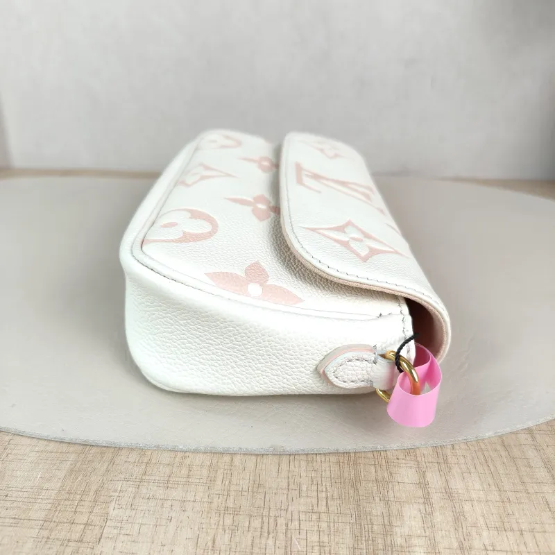 Louis Vuitton Crossbody Bag IVY White · Pink Monogram Empreinte Embossed Calfskin Small 23.5 × 4.3 × 12 cm — detail view 2 of 11